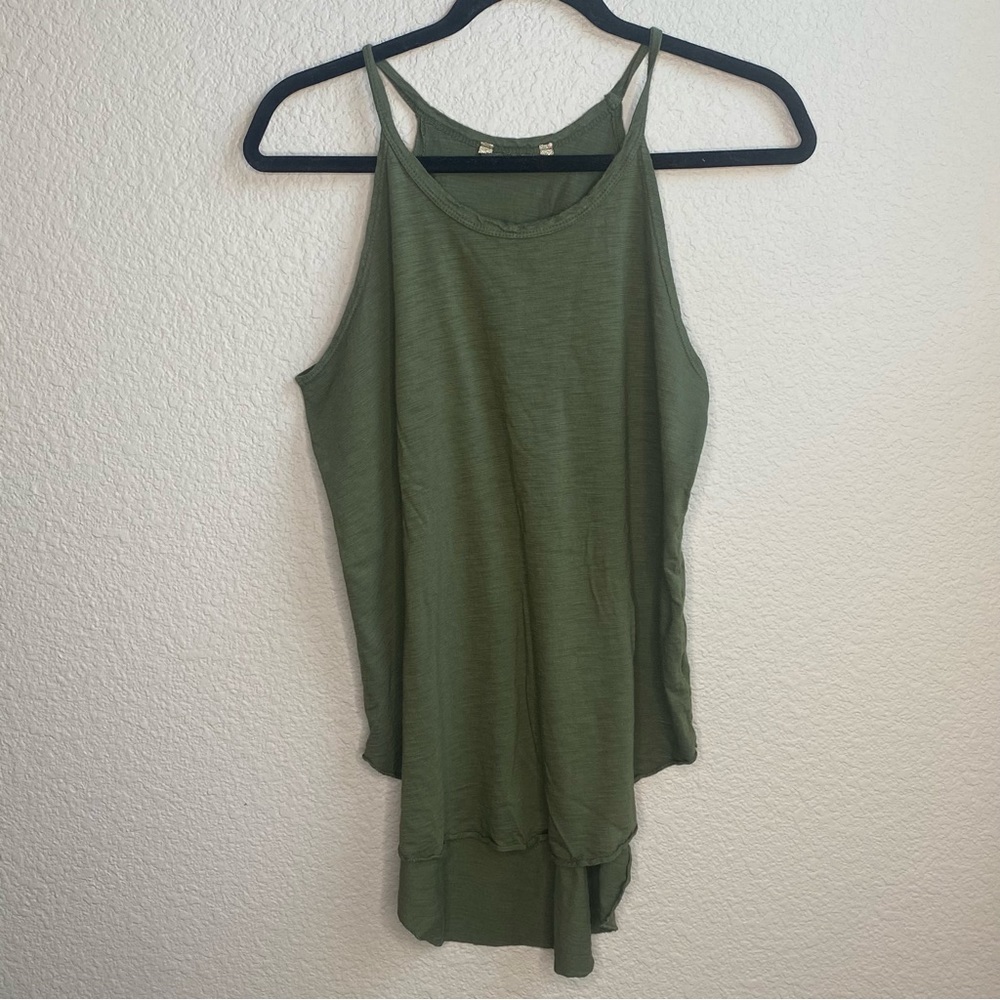Peyton Jensen olive green tank top shirt